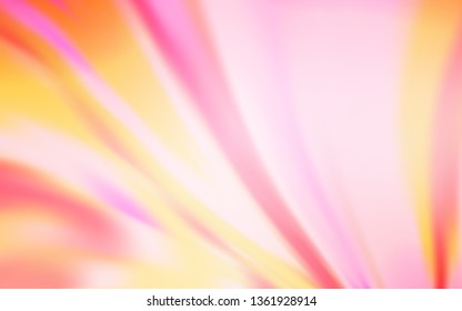 Light Pink, Yellow vector blurred and colored pattern. Colorful illustration in abstract style with gradient. Smart design for your work.