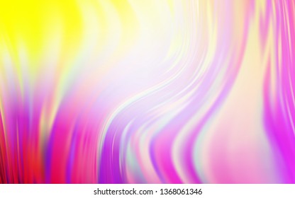 Light Pink, Yellow vector blurred shine abstract texture. A completely new colored illustration in blur style. Background for designs.