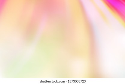 Light Pink, Yellow vector blurred shine abstract background. Modern abstract illustration with gradient. Completely new design for your business.