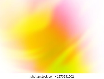 Light Pink, Yellow vector blurred shine abstract background. Colorful illustration in blurry style with gradient. The elegant pattern for brand book.