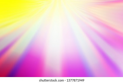 Light Pink, Yellow vector blurred template. Abstract colorful illustration with gradient. New style for your business design.