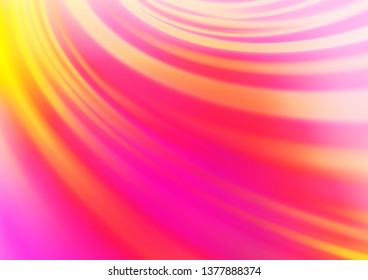 Light Pink, Yellow vector blurred shine abstract background. Shining colorful illustration in a Brand new style. A completely new template for your design.