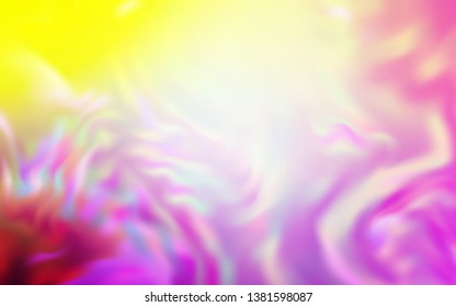 Light Pink, Yellow vector blurred shine abstract texture. New colored illustration in blur style with gradient. Smart design for your work.