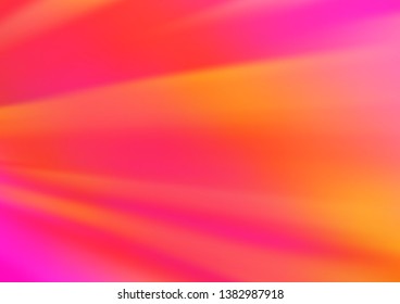 Light Pink, Yellow vector blurred and colored template. Glitter abstract illustration with an elegant design. Brand new design for your business.