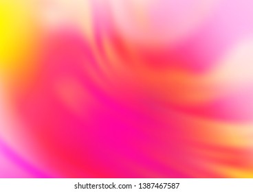 Light Pink, Yellow vector blurred and colored background. A vague abstract illustration with gradient. The template for backgrounds of cell phones.