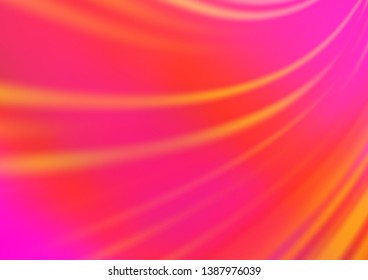 Light Pink, Yellow vector blurred shine abstract background. Modern geometrical abstract illustration with gradient. A new texture for your design.