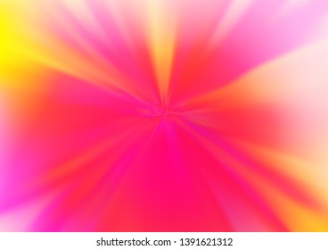 Light Pink, Yellow vector blurred background. Shining colorful illustration in a Brand new style. The template for backgrounds of cell phones.