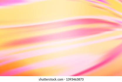 Light Pink, Yellow vector blurred shine abstract background. Colorful abstract illustration with gradient. Smart design for your work.