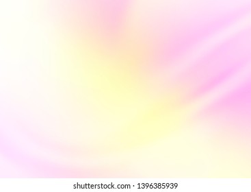 Light Pink, Yellow vector blurred bright pattern. Colorful illustration in abstract style with gradient. A new texture for your design.
