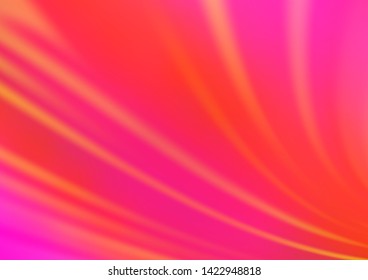 Light Pink, Yellow vector blurred bright pattern. Modern geometrical abstract illustration with gradient. A completely new template for your design.