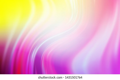 Light Pink, Yellow vector blurred shine abstract texture. New colored illustration in blur style with gradient. New design for your business.