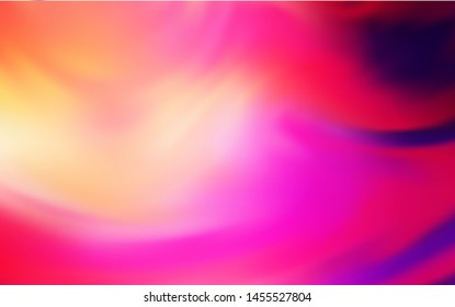 Light Pink, Yellow vector blurred shine abstract texture. Glitter abstract illustration with gradient design. New design for your business.