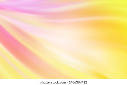 Light Pink, Yellow vector blurred shine abstract background. Modern abstract illustration with gradient. New style for your business design.
