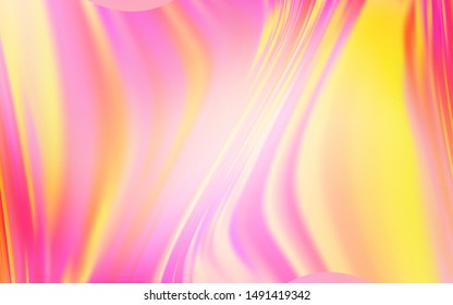 Light Pink, Yellow vector blurred pattern. Glitter abstract illustration with gradient design. Elegant background for a brand book.