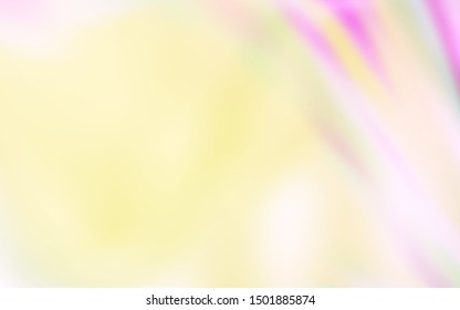 Light Pink, Yellow vector blurred and colored pattern. Colorful abstract illustration with gradient. Background for a cell phone.