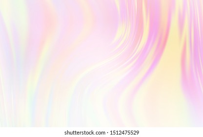 Light Pink, Yellow vector blurred template. Creative illustration in halftone style with gradient. New style for your business design.