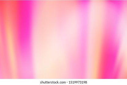 Light Pink, Yellow vector blurred bright pattern. Glitter abstract illustration with gradient design. Background for a cell phone.