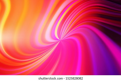 Light Pink, Yellow vector blurred bright pattern. Creative illustration in halftone style with gradient. Background for designs.