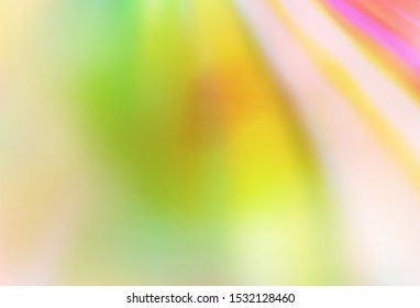 Light Pink, Yellow vector blurred template. Colorful abstract illustration with gradient. Elegant background for a brand book.