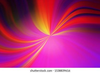 Light Pink, Yellow vector blurred shine abstract template. A completely new colored illustration in blur style. Smart design for your work.