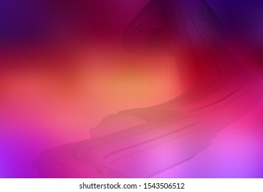 Light Pink, Yellow vector blurred shine abstract template. An elegant bright illustration with gradient. The best blurred design for your business.