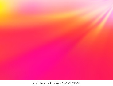 Light Pink, Yellow vector blurred bright background. An elegant bright illustration with gradient. The template for backgrounds of cell phones.