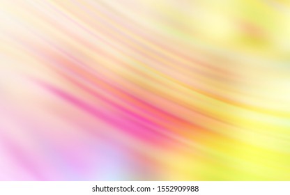 Light Pink, Yellow vector blurred bright texture. Colorful illustration in abstract style with gradient. The best blurred design for your business.