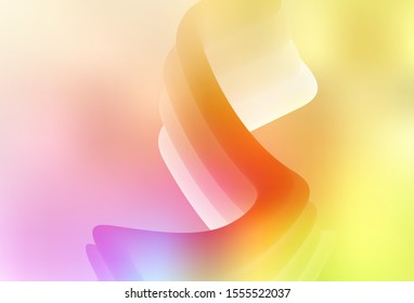 Light Pink, Yellow vector blurred and colored pattern. Colorful abstract illustration with gradient. Completely new design for your business.
