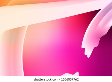 Light Pink, Yellow vector blurred shine abstract texture. Creative illustration in halftone style with gradient. The best blurred design for your business.