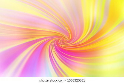 Light Pink, Yellow vector blurred shine abstract texture. Colorful illustration in abstract style with gradient. The best blurred design for your business.