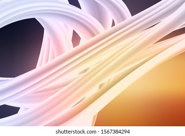 Light Pink, Yellow vector blurred and colored pattern. An elegant bright illustration with gradient. New design for your business.