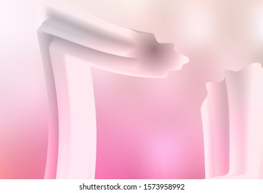 Light Pink, Yellow vector blurred and colored pattern. An elegant bright illustration with gradient. Smart design for your work.