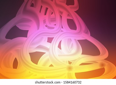 Light Pink, Yellow vector blurred bright texture. Modern abstract illustration with gradient. Elegant background for a brand book.