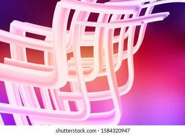 Light Pink, Yellow vector blurred template. Shining colorful illustration in smart style. Background for designs.