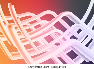 Light Pink, Yellow vector blurred bright template. Colorful illustration in abstract style with gradient. New style design for your brand book.