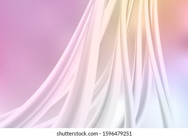 Light Pink, Yellow vector blurred shine abstract template. Shining colorful illustration in smart style. New style for your business design.