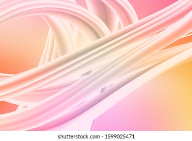 Light Pink, Yellow vector blurred shine abstract background. Colorful illustration in abstract style with gradient. New way of your design.