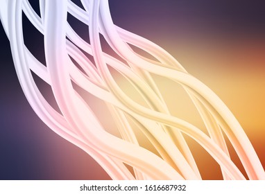 Light Pink, Yellow vector blurred shine abstract background. A completely new colored illustration in blur style. Completely new design for your business.