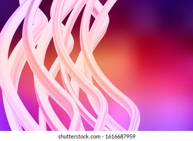 Light Pink, Yellow vector blurred shine abstract template. An elegant bright illustration with gradient. New design for your business.