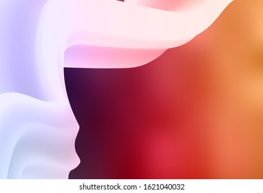 Light Pink, Yellow vector blurred shine abstract texture. Glitter abstract illustration with gradient design. Background for a cell phone.