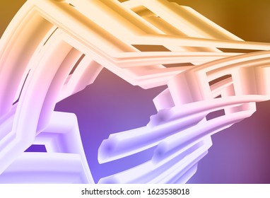 Light Pink, Yellow vector blurred and colored pattern. Abstract colorful illustration with gradient. Background for designs.