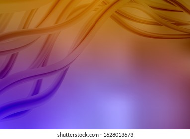Light Pink, Yellow vector blurred shine abstract background. Glitter abstract illustration with gradient design. New style for your business design.