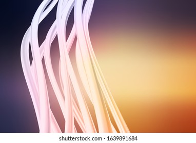 Light Pink, Yellow vector blurred template. Colorful illustration in abstract style with gradient. Elegant background for a brand book.