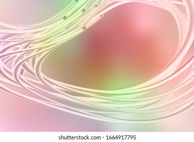 Light Pink, Yellow vector blurred shine abstract background. Shining colorful illustration in smart style. Background for designs.
