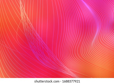 Plantilla borrosa rosa claro, amarilla vectorial borrosa. Una elegante ilustración brillante con gradiente. Nueva forma de tu diseño.