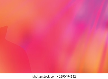 Plantilla borrosa rosa claro, amarilla vectorial borrosa. Nueva ilustración de color en estilo borroso con degradado. Nuevo diseño de estilo para su libro de marca.