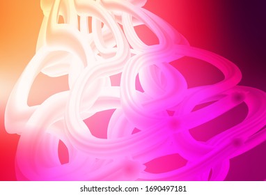 Light Pink, Yellow vector blurred and colored pattern. Creative illustration in halftone style with gradient. Smart design for your work.