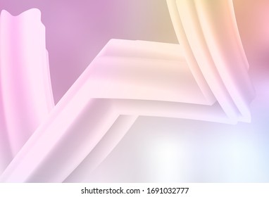 Color rosa claro, vector amarillo borroso brillo de textura abstracta. Una elegante ilustración brillante con gradiente. Nueva forma de tu diseño.
