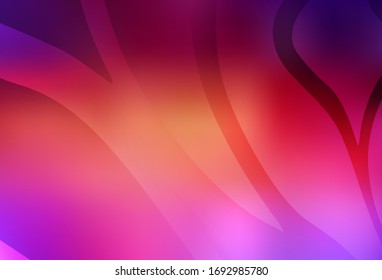 Light Pink, Yellow vector blurred bright pattern. New colored illustration in blur style with gradient. New way of your design.