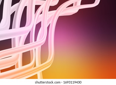 Color rosa claro, vector amarillo borroso y color. Ilustración abstracta colorida con degradado. Diseño inteligente para su trabajo.